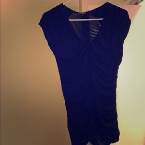 Black blouse with rouging